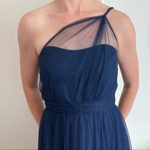 Alfred Angelo 8615L One Strap Long Bridesmaid Dress Wedding Guest Gown